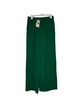 NWT BTFMB Hight Waisted Green Palazzo Pants Casual Wide Leg BOHO Sz M